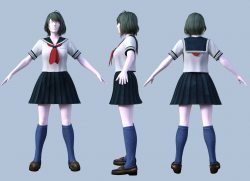 DOA Tamaki School Uniform for Genesis 8 Female