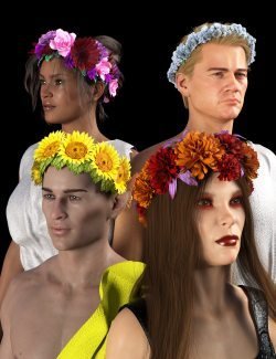 SY Flower Crowns for Genesis 8 and 8.1