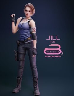 Jill Valentine For Genesis 8 and 8.1 Female