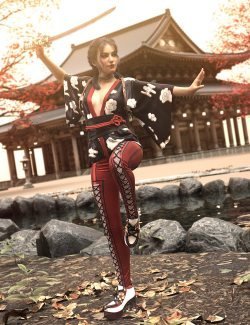 dForce Doku Sakura HD Outfit for Genesis 8 and 8.1 Females