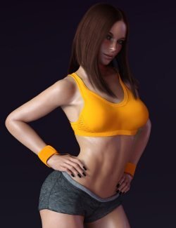 X-Fashion Extreme Sport Outfit for Genesis 8 and 8.1 Females