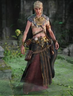 dForce Necromancer Outfit for Genesis 8.1 Male