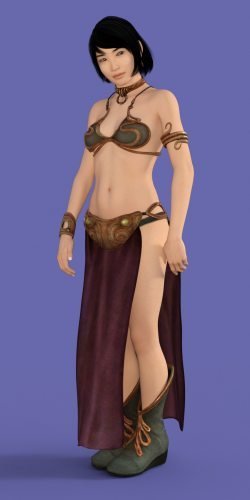 Leia Slave Outfit for Genesis 8.1 Female