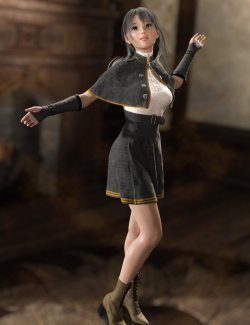 dForce Stylish Cleric Outfit for Genesis 8 Females