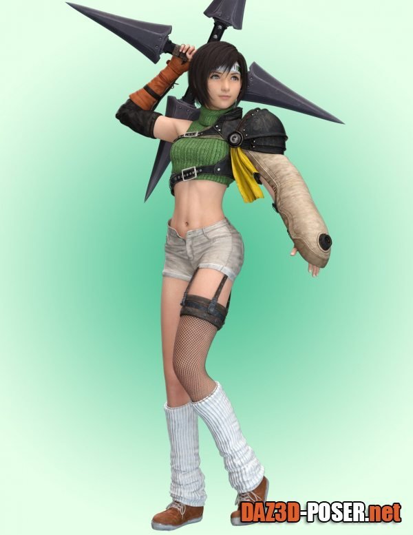 Dawnload Yuffie Kisaragi Outfit For G8F for free