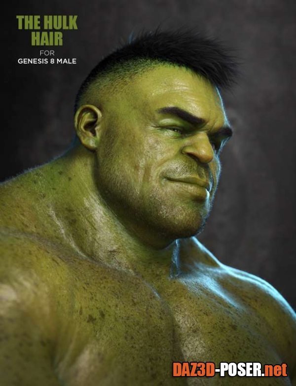 Dawnload The Hulk Hair For Genesis 8 Male for free