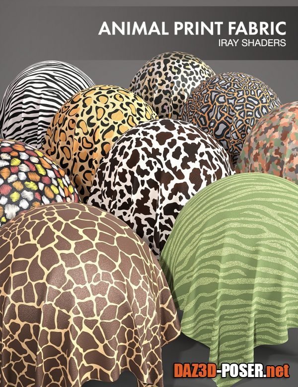 Dawnload Animal Print Fabric – Iray Shaders for free