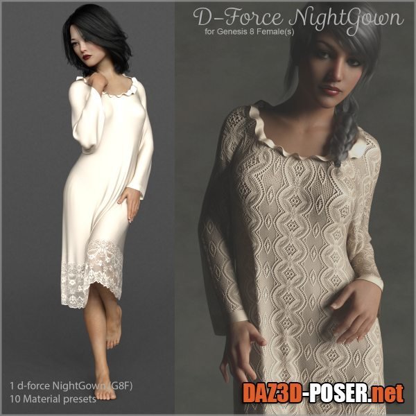 Dawnload D-Force NightGown for G8F for free