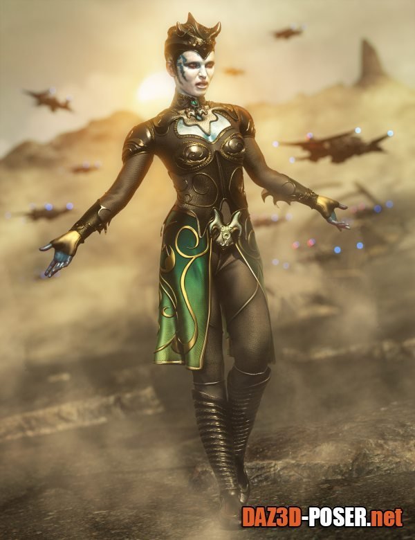 Dawnload Alien Sentinel Outfit for Genesis 8 Females for free