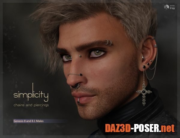 Dawnload Simplicity Chains and Piercings for G8+G8.1 MALES for free