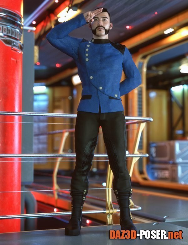 Dawnload Futuristic Formal Outfit for Genesis 8 and 8.1 Males Bundle for free