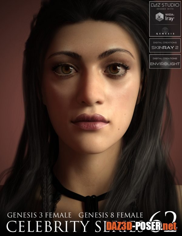 Dawnload Celebrity Series 62 for Genesis 3 and Genesis 8 Female for free