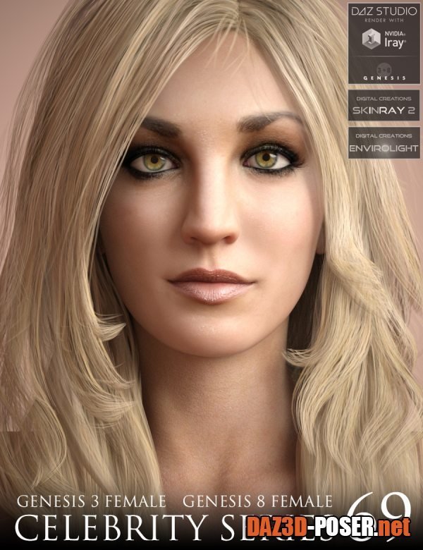 Dawnload Celebrity Series 69 for Genesis 3 and Genesis 8 Female for free