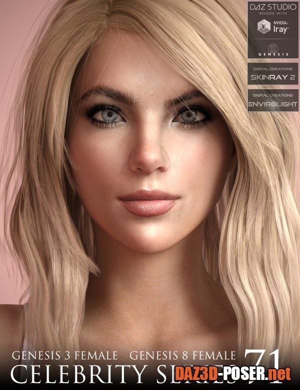 Dawnload Celebrity Series 71 for Genesis 3 and Genesis 8 Female for free