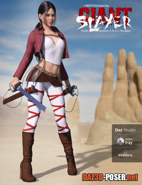 Dawnload Giant Slayer Outfit Set for Genesis 8 and 8.1 Females for free