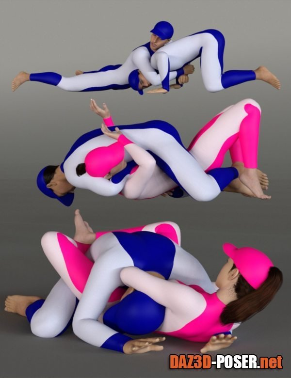 Dawnload Grappling Poses Volume 1 for Genesis 8 and 8.1 Male and Female for free