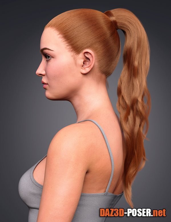 Dawnload High Ponytail for Genesis 8 and 8.1 Females for free