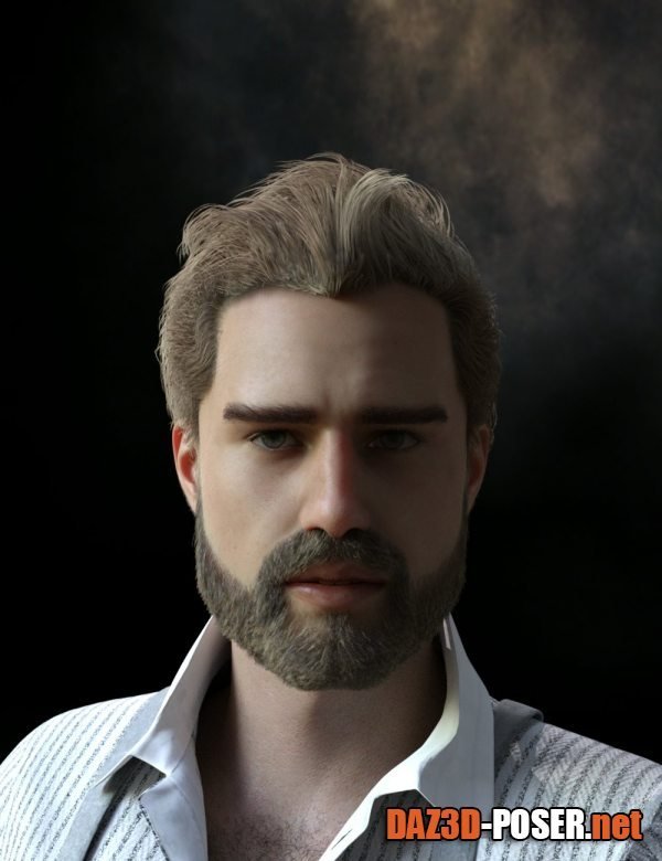 Dawnload Jeremy Professional Hairstyle and Beard for Genesis 8 and 8.1 Males for free