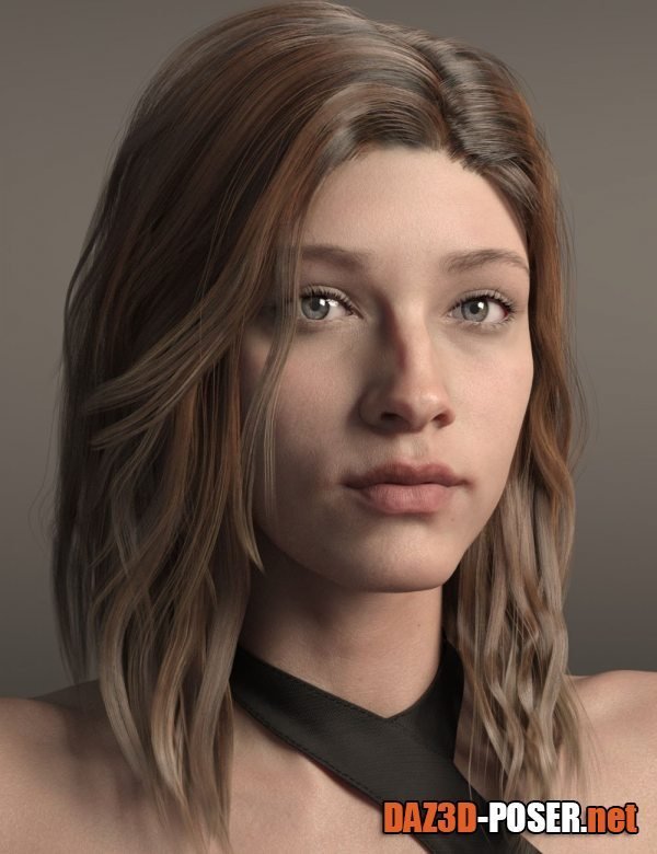 Dawnload Kuo Hair for Genesis 8 and 8.1 Females for free