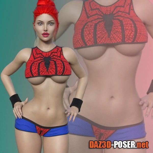Dawnload Mary Jane’s Outfit G8F/G8.1F Plus Red Hair for free