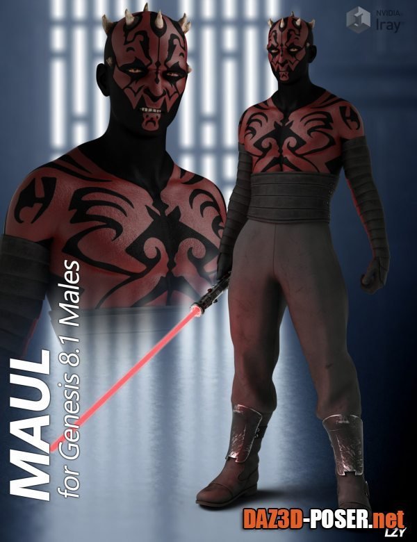 Dawnload Maul For Genesis 8 Males for free