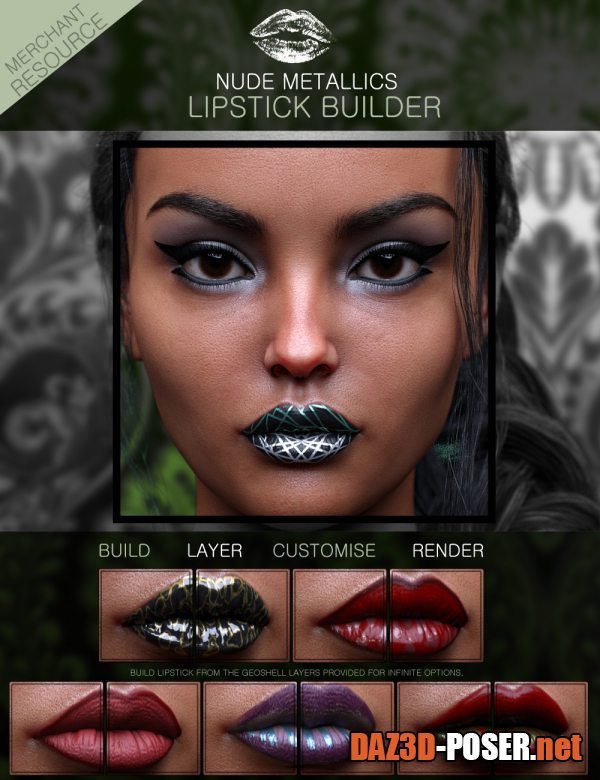 Dawnload Nude Metallics Lipstick Builder Merchant Resource Genesis 8 for free