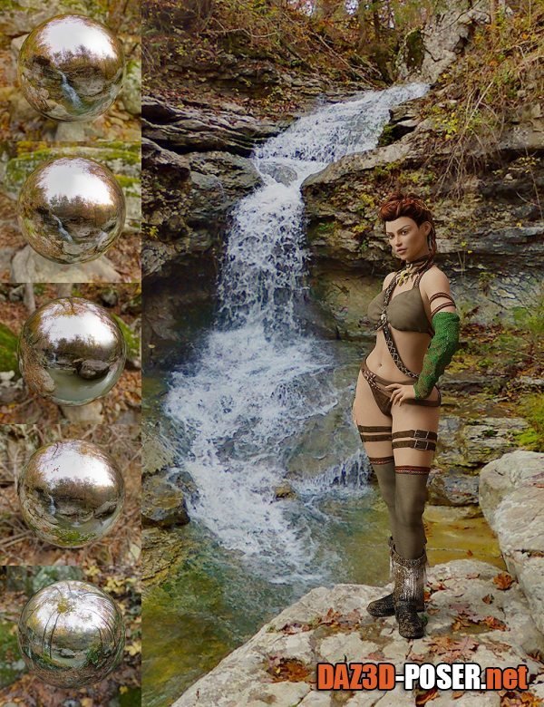 Dawnload Orestes Iray HDRI Environment – Vigil Creek Falls for free