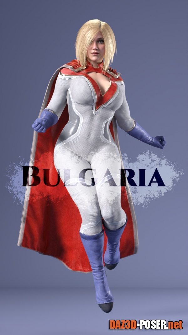 Dawnload PowerGirl Injustice2 For Genesis 8 Female for free