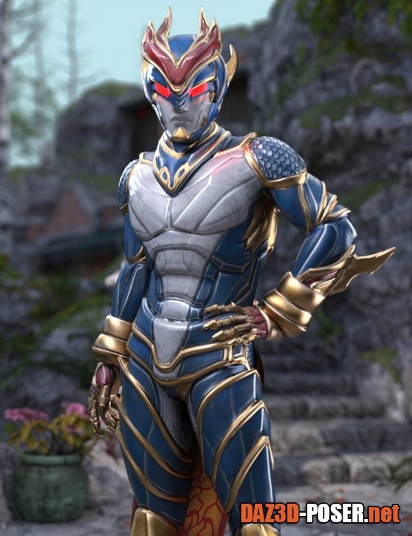 Dawnload Qinglong - The Blue Dragon Outfit for Genesis 8 Male for free
