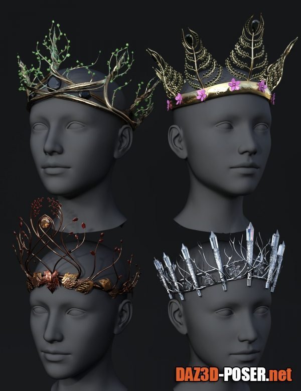 Dawnload Seasonal Diadems for Genesis 8 and 8.1 Males and Females for free