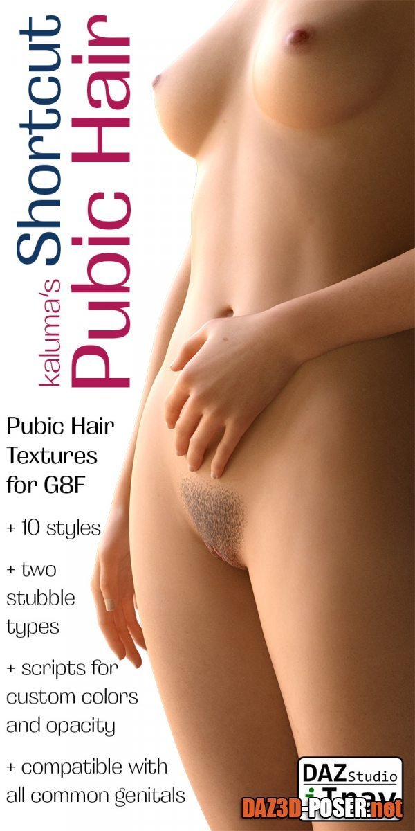 Dawnload Shortcut Pubic Hair For G8F & G3F IRAY for free