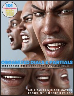 101 Expression Library with Dials for the Genesis 8 Male