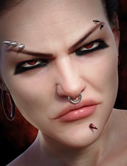Devilish Piercing for Genesis 8 and 8.1 Females