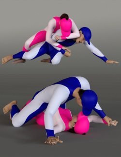 Grappling Poses Volume 5 for Genesis 8 and 8.1