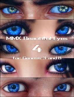 MMX Beautiful Eyes 4 for Genesis 3, 8, and 8.1