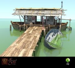 MS17 Swamp Boat for DAZ