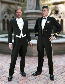 PRZ White Tie Outfit for Genesis 8 Male(s)