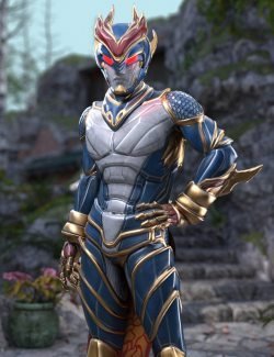 Qinglong - The Blue Dragon Outfit for Genesis 8 Male