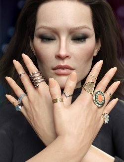 Statement Rings Collection for Genesis 8 and 8.1 Female