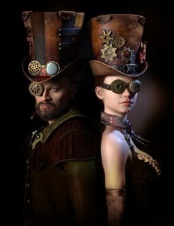 Steamy Hats and Glasses Bundle for Genesis 8