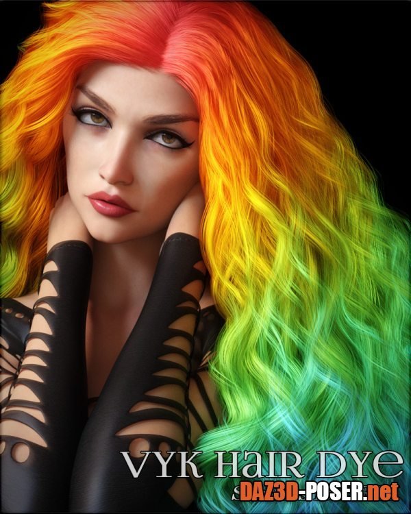 Dawnload VYK Hair Dye Shaders for Iray for free