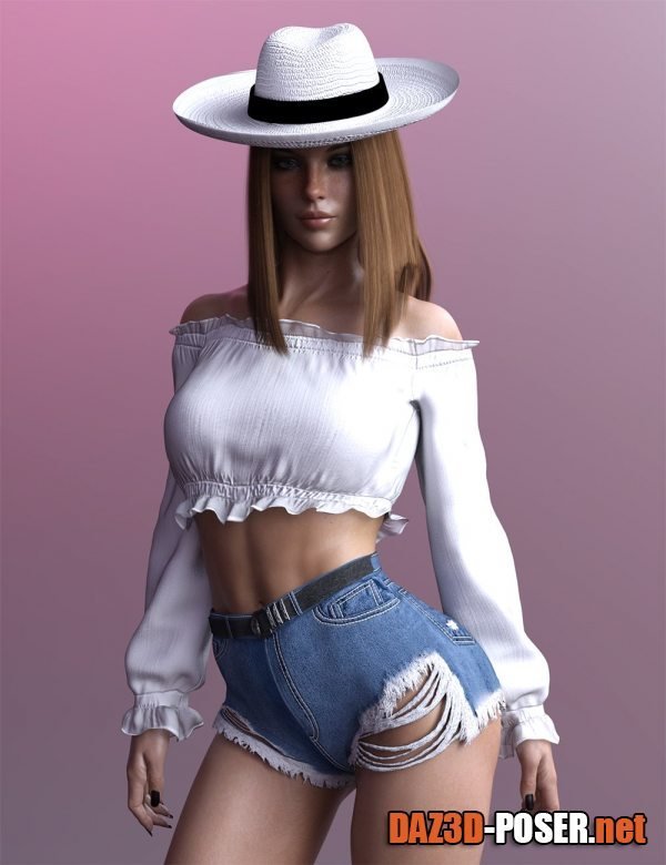 Dawnload X-Fashion Foxy Lady Outfit for Genesis 8 and 8.1 Females for free