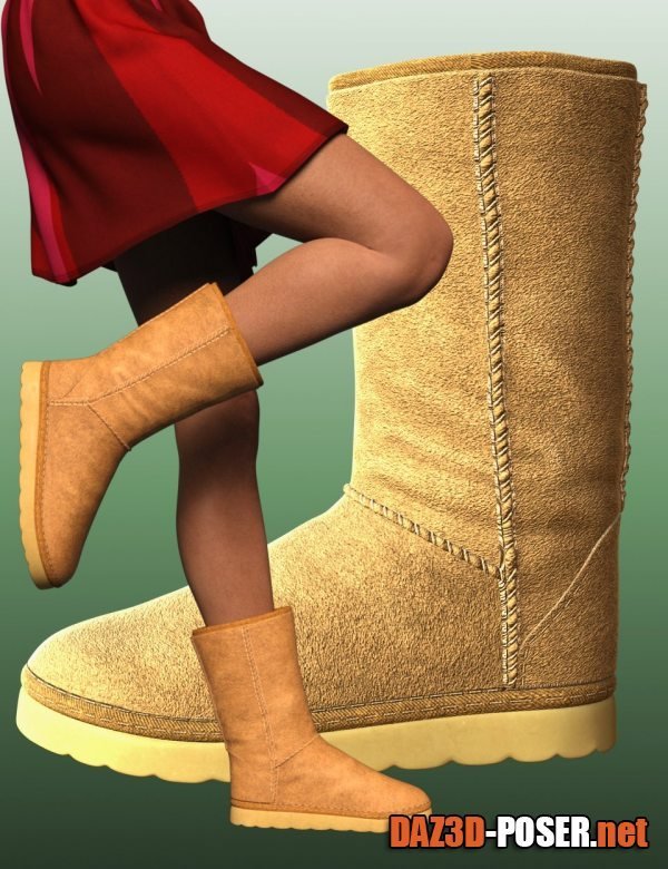 Dawnload Winter Boots for Genesis 8 Female(s) for free