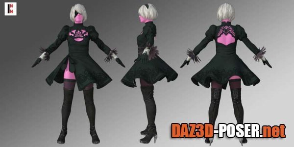 Dawnload Nier 2B Outfit For Genesis 8 Female for free