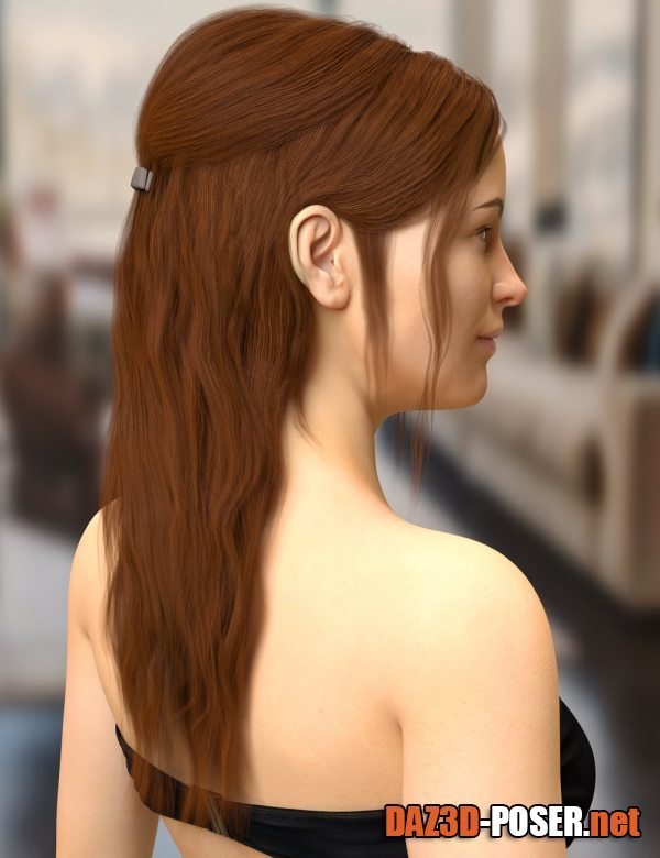 Dawnload Agnes Hair for Genesis 8 Female(s) for free