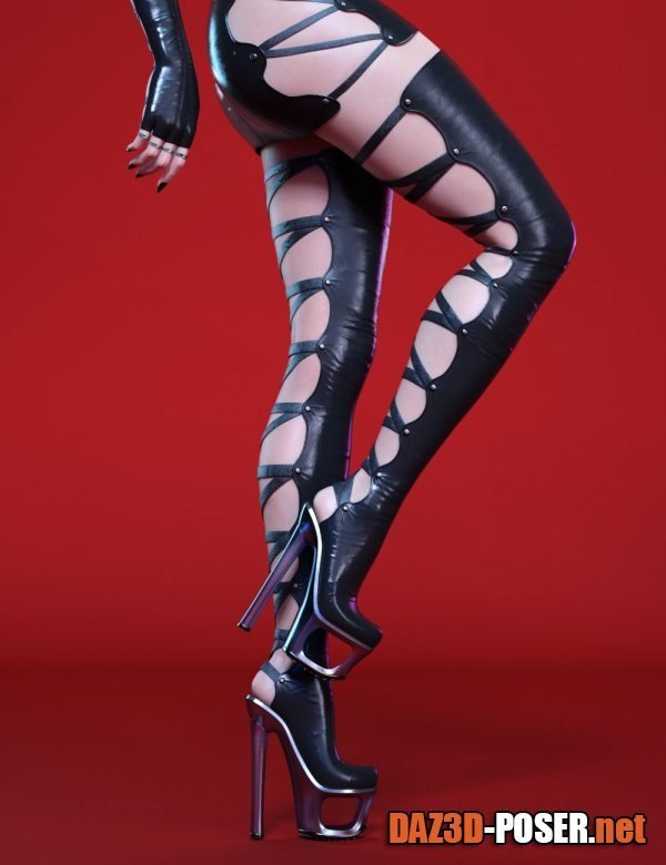 Dawnload Assassin Sister Boots for Genesis 8 and 8.1 Females for free