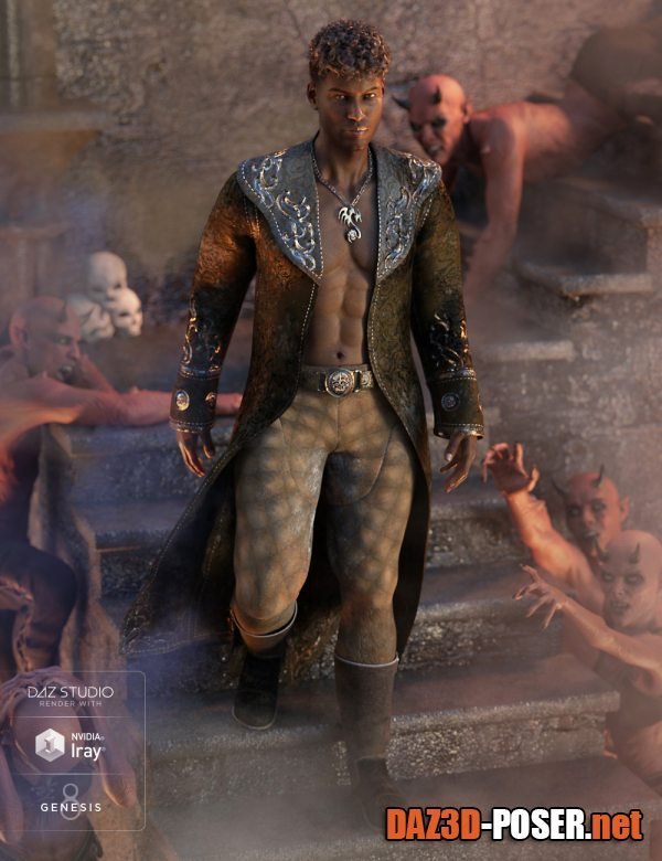 Dawnload Demon Master Outfit for Genesis 8 Male(s) for free