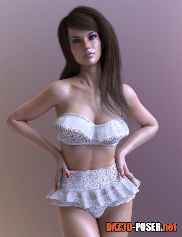 Dawnload dForce X-Fashion Passionate Lace Lingerie Outfit for Genesis 8 and 8.1 Females Bundle for free