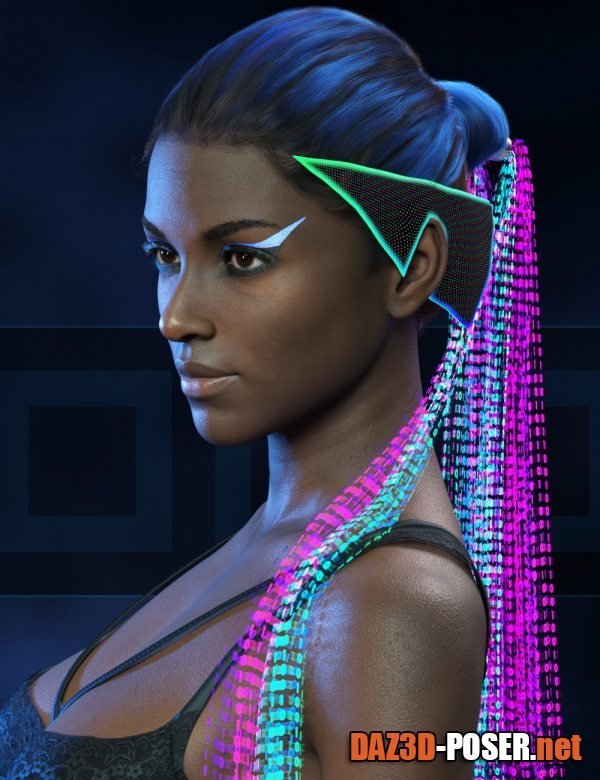 Dawnload dForce Fierce Tales Hair for Genesis 3, 8, and 8.1 Females for free