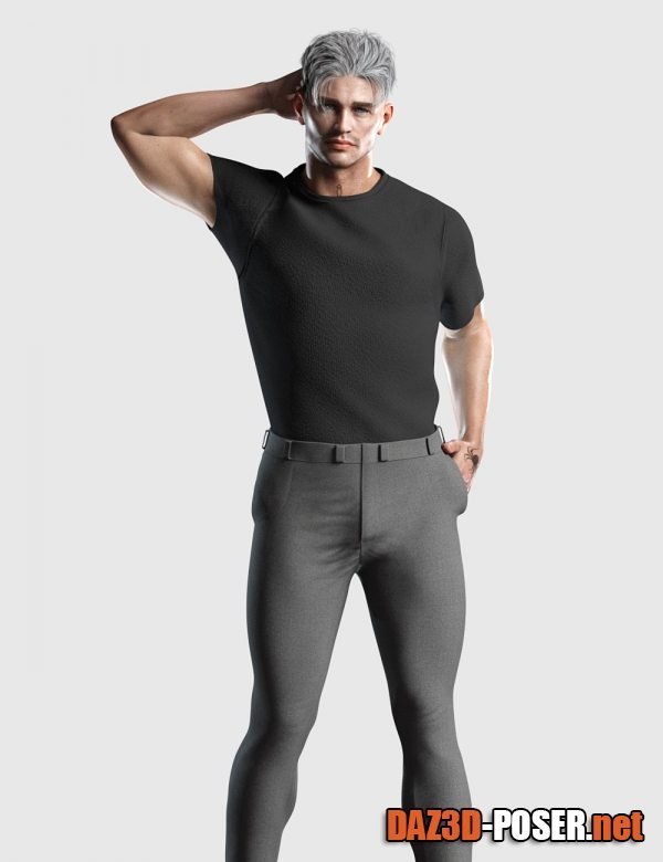 Dawnload dForce Tucked Tee Outfit for Genesis 8 and 8.1 Males for free